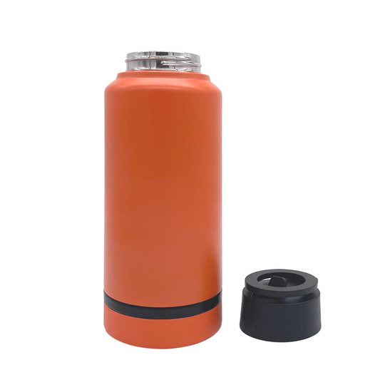 Double Layer Stainless Steel Insulated Cup With Magnetic Handle And Snack Compartment – 26oz + 6oz